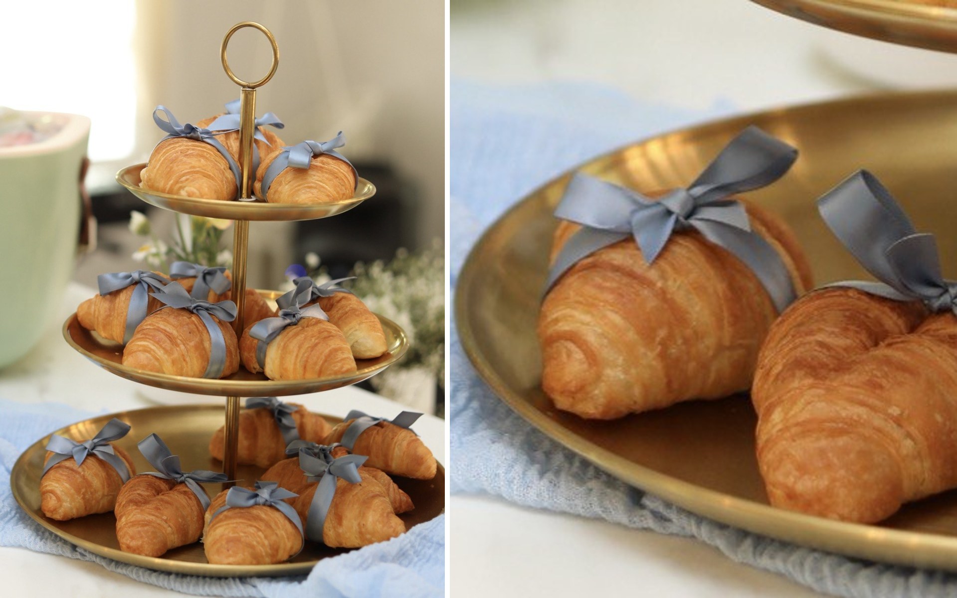 Mini croissants, plain