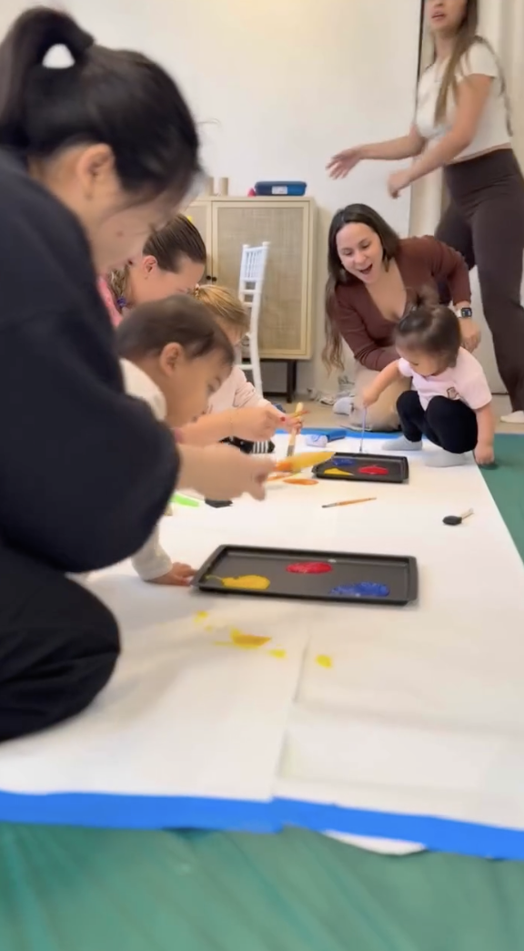 Group painting workshop at LOULOU HOUSE